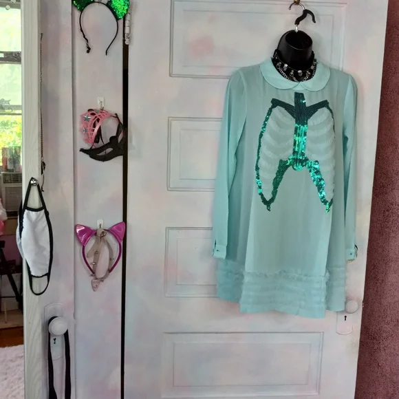 Dead Mermaid NWT Iron Fist babydoll lace dress! Pastel goth/ fairycore! - Picture 1 of 16